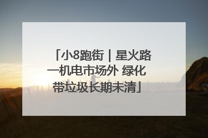 小8跑街｜星火路一机电市场外 绿化带垃圾长期未清