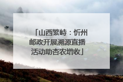山西繁峙：忻州邮政开展溯源直播活动助杏农增收
