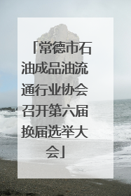 常德市石油成品油流通行业协会召开第六届换届选举大会