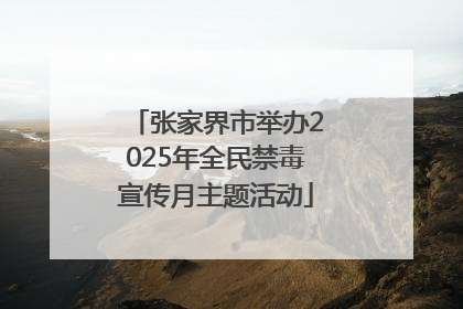 张家界市举办2025年全民禁毒宣传月主题活动
