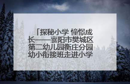 探秘小学 憧憬成长——襄阳市樊城区第二幼儿园衡庄分园幼小衔接班走进小学开展参观体验活动