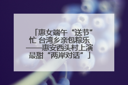 惠女端午“送节”忙 台湾乡亲包粽乐——惠安西头村上演最甜“两岸对话”
