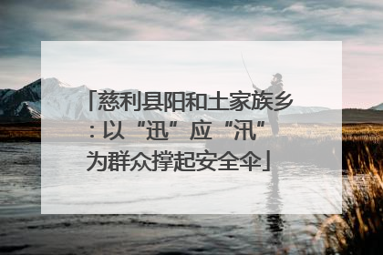 慈利县阳和土家族乡：以“迅”应“汛” 为群众撑起安全伞