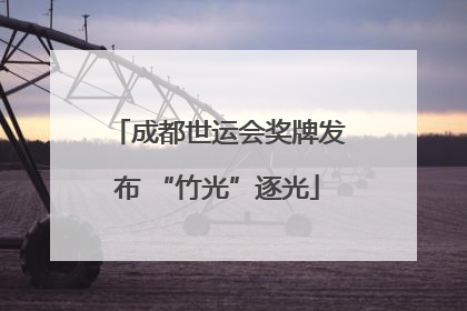 成都世运会奖牌发布 “竹光”逐光