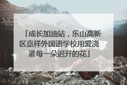 成长加油站，乐山高新区嘉祥外国语学校用爱浇灌每一朵迟开的花