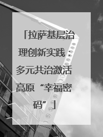拉萨基层治理创新实践：多元共治激活高原“幸福密码”