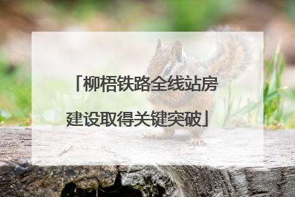 柳梧铁路全线站房建设取得关键突破