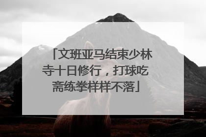 文班亚马结束少林寺十日修行，打球吃斋练拳样样不落