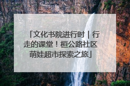 文化书院进行时｜行走的课堂！桓公路社区萌娃超市探索之旅
