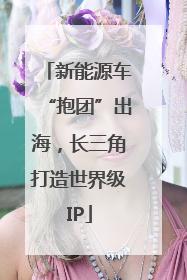 新能源车“抱团”出海，长三角打造世界级IP