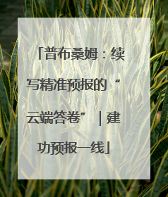 普布桑姆：续写精准预报的“云端答卷”｜建功预报一线