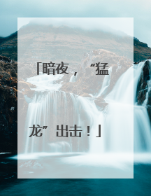 暗夜，“猛龙”出击！