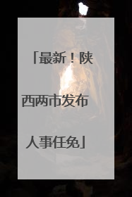 最新！陕西两市发布人事任免
