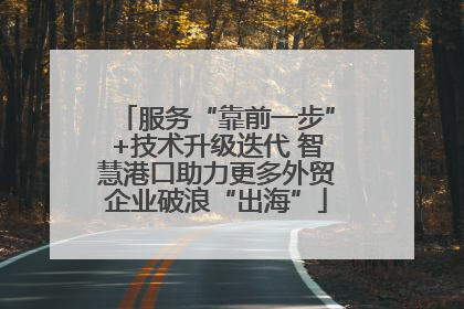 服务“靠前一步”+技术升级迭代 智慧港口助力更多外贸企业破浪“出海”