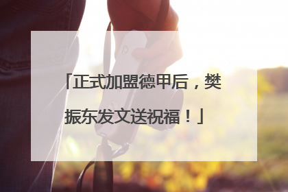 正式加盟德甲后，樊振东发文送祝福！