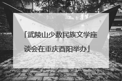 武陵山少数民族文学座谈会在重庆酉阳举办