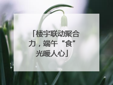 楼宇联动聚合力，端午“食”光暖人心