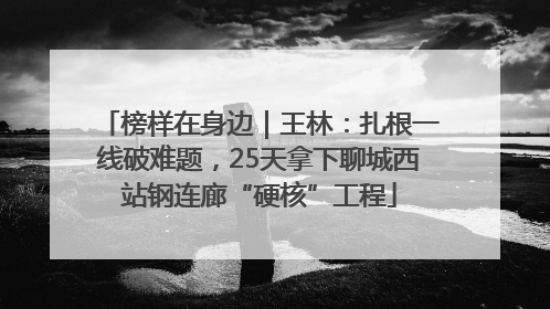 榜样在身边｜王林：扎根一线破难题，25天拿下聊城西站钢连廊“硬核”工程