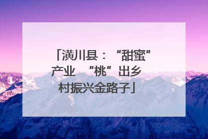 潢川县：“甜蜜”产业  “桃”出乡村振兴金路子