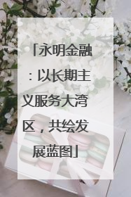永明金融：以长期主义服务大湾区，共绘发展蓝图