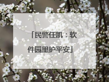 民警任凯：软件园里护平安