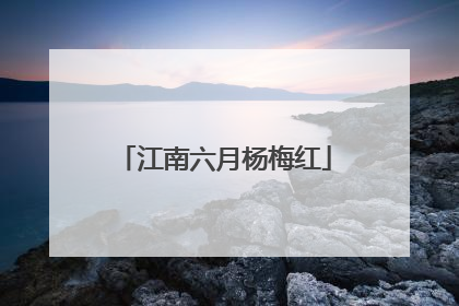 江南六月杨梅红