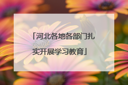 河北各地各部门扎实开展学习教育