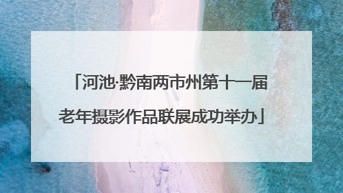 河池·黔南两市州第十一届老年摄影作品联展成功举办