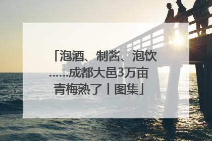 泡酒、制酱、泡饮……成都大邑3万亩青梅熟了丨图集