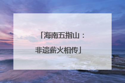 海南五指山：非遗薪火相传