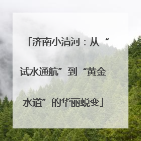济南小清河：从“试水通航”到“黄金水道”的华丽蜕变