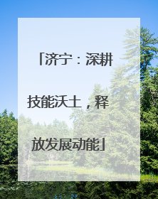 济宁：深耕技能沃土，释放发展动能