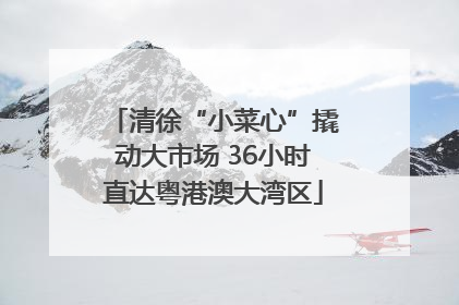 清徐“小菜心”撬动大市场 36小时直达粤港澳大湾区