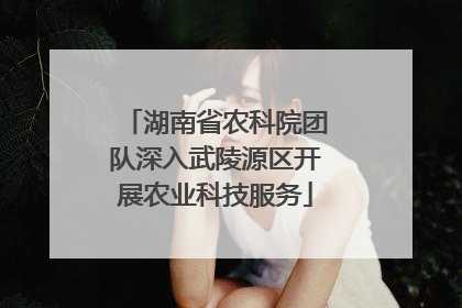 湖南省农科院团队深入武陵源区开展农业科技服务