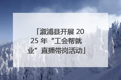 溆浦县开展 2025 年“工会帮就业”直播带岗活动