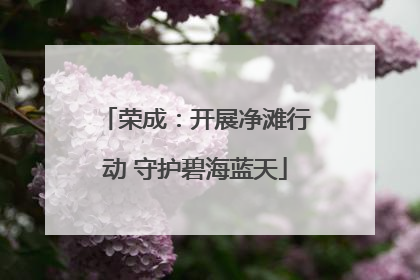 荣成：开展净滩行动 守护碧海蓝天