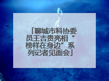 聊城市科协委员王吉贵亮相“榜样在身边”系列记者见面会