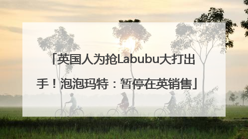 英国人为抢Labubu大打出手！泡泡玛特：暂停在英销售