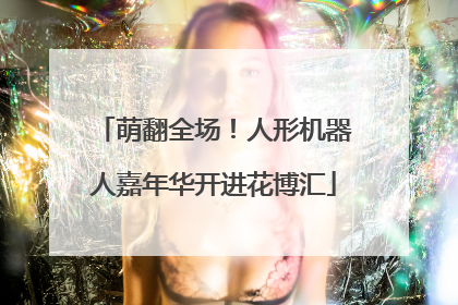 萌翻全场！人形机器人嘉年华开进花博汇