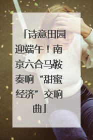诗意田园迎端午！南京六合马鞍奏响“甜蜜经济”交响曲