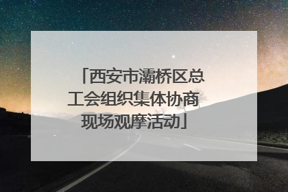 西安市灞桥区总工会组织集体协商现场观摩活动