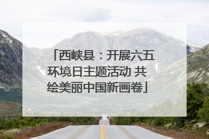 西峡县：开展六五环境日主题活动 共绘美丽中国新画卷