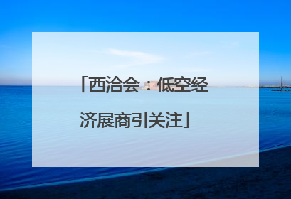 西洽会：低空经济展商引关注