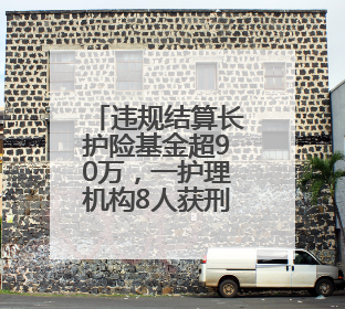 违规结算长护险基金超90万，一护理机构8人获刑、相关损失予以追缴