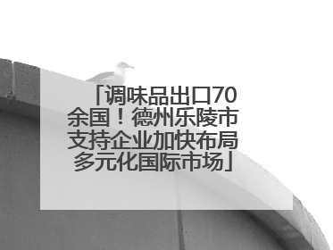 调味品出口70余国！德州乐陵市支持企业加快布局多元化国际市场