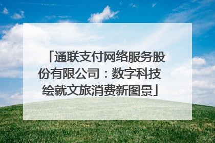 通联支付网络服务股份有限公司：数字科技绘就文旅消费新图景