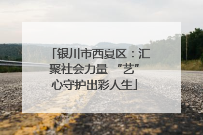 银川市西夏区：汇聚社会力量 “艺”心守护出彩人生