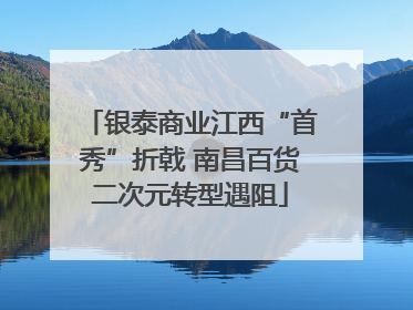 银泰商业江西“首秀”折戟 南昌百货二次元转型遇阻