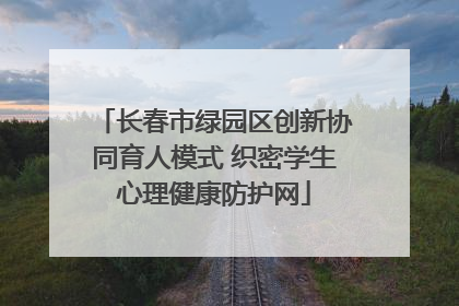 长春市绿园区创新协同育人模式 织密学生心理健康防护网