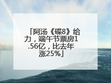 阿汤《碟8》给力，端午节票房1.56亿，比去年涨25%